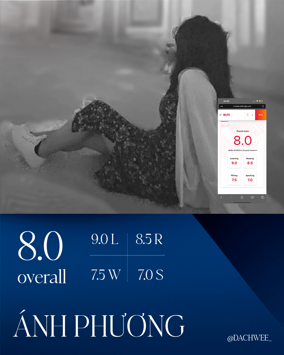Ánh Phương — IELTS 8.0 Overall
